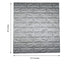 10 Pack Silver foam Brick Peel And Stick 3D Wall Tile Panels - Covers 58sq.ft