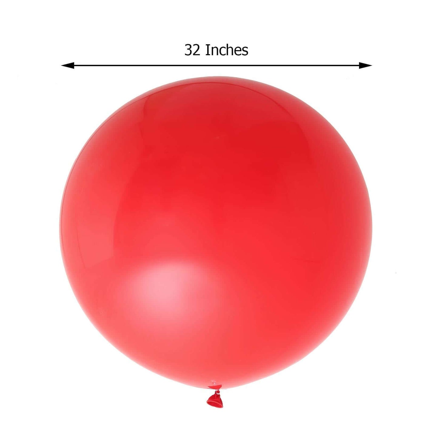 2 Pack 32" Large Matte Red Helium or Air Premium Latex Balloons