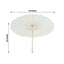 2-Pack Paper and Bamboo Parasol Umbrellas White - Perfect Bridal Shower Photo Props and Table Decorations 32"