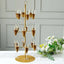 3-Tier Champagne Glass Holder Tower Gold - Modern Metal Flute Display Rack Cocktail Tree Stand for Professional & Home Use 33"