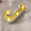 3D Marquee Letter "J" Warm White 4 LED Lights Gold - Chic Light-Up Decor for Events 6"