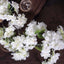 4 Bushes 40" Tall White Artificial Silk Cherry Blossom Flowers, Branches