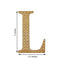 Decorative Rhinestone Alphabet "L" Letter Stickers, Glitter Adhesive Craft Letters Gold DIY Sparkle Embellishments 4"
