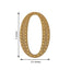 Decorative Rhinestone Alphabet "O" Letter Stickers, Glitter Adhesive Craft Letters Gold DIY Sparkle Embellishments 4"