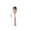 24-Pack Plastic Mini Dessert Spoons Rose Gold - Heavy Duty Disposable Silverware 4"