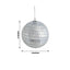 4 Pack 4" Silver Foam Disco Mirror Ball With Hanging Strings, Holiday Christmas Ornaments