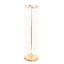 4-Pack Gold Metal Flower Stand Vases with Hanging Crystal Beads â€“ 32’’ Tall Decorative Column Centerpieces for Events