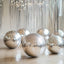 4-Pack Metallic Silver Sphere Balloons, 39" Orbz Mylar Balloons Helium or Air-Filled Party Supplies