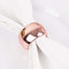 4 Pack Shiny Metallic Blush Acrylic Napkin Rings