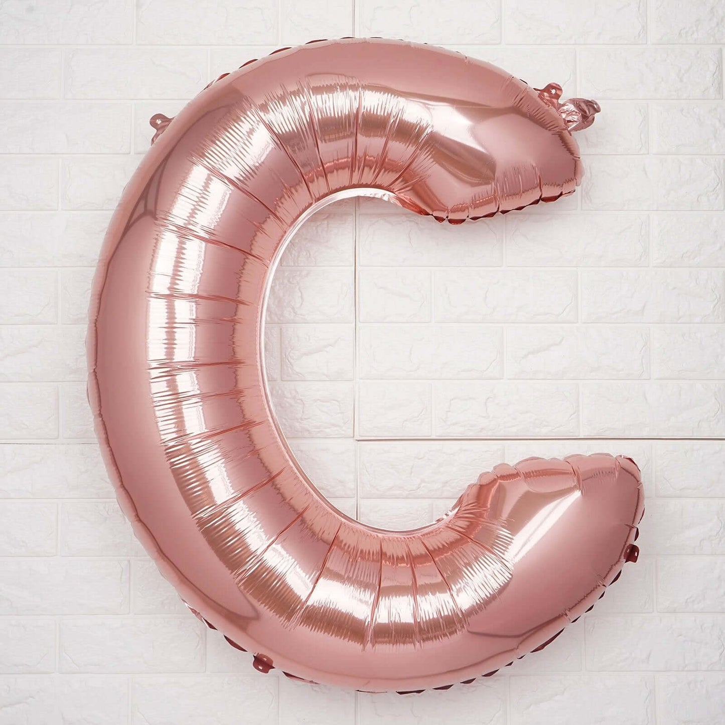 40inch Blush Mylar Foil Helium/Air Number and Letter Balloons