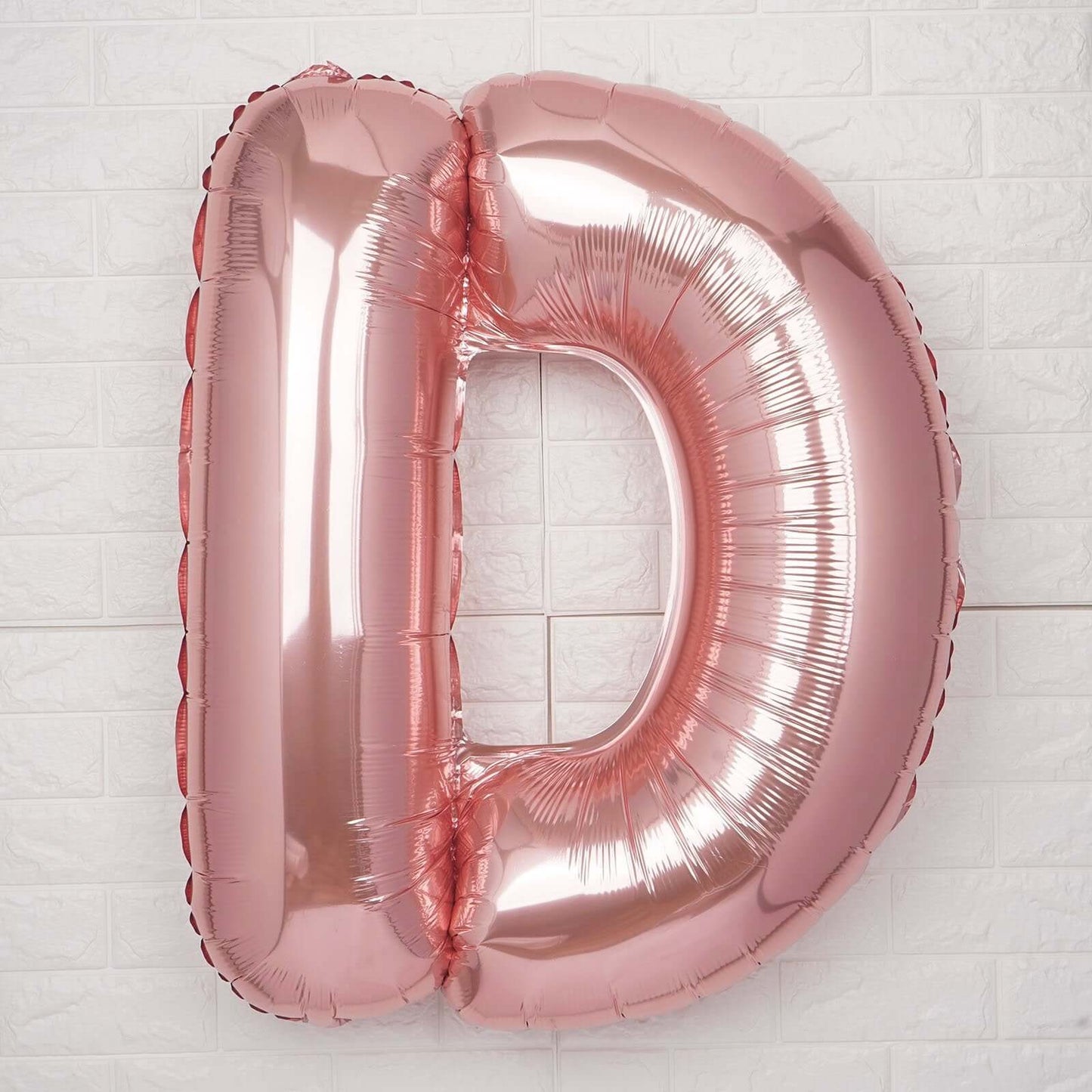 40inch Blush Mylar Foil Helium/Air Number and Letter Balloons