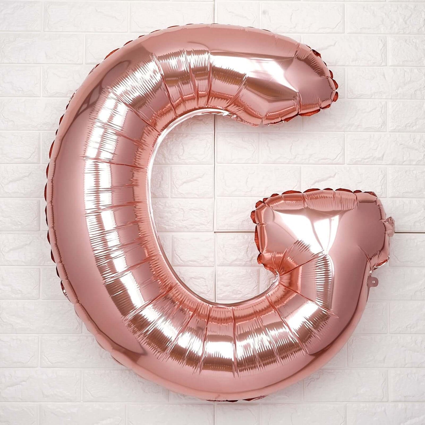 40inch Blush Mylar Foil Helium/Air Number and Letter Balloons