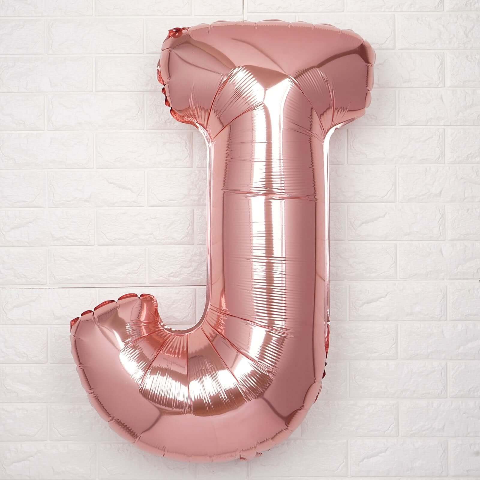 40inch Blush Mylar Foil Helium/Air Number and Letter Balloons