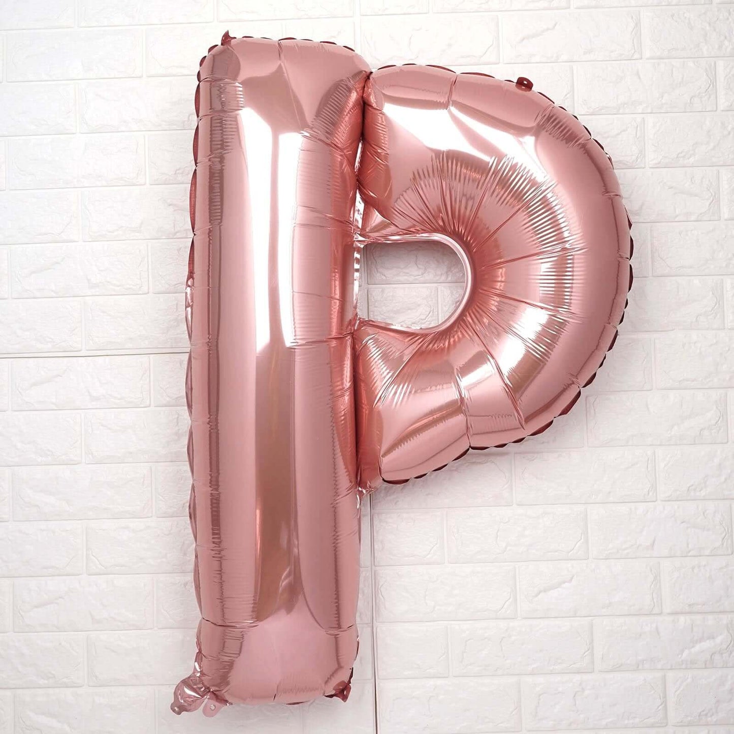40inch Blush Mylar Foil Helium/Air Number and Letter Balloons