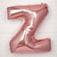 40inch Blush Mylar Foil Helium/Air Number and Letter Balloons