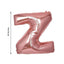 35" Rose Gold Letter and Number Balloons, Metallic Mylar Foil Helium Air Balloons