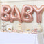 35" Rose Gold Letter and Number Balloons, Metallic Mylar Foil Helium Air Balloons