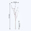 2 Branches 42" Tall White Artificial Silk Carnation Flower Stems