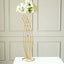 4ft Tall Gold Metal Wired Mermaid Tail Flower Frame Stand, Floral Display Wedding Centerpiece