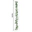 5.5ft Cream Artificial Daisy, Magnolia Leaf Flower Garland Faux Vine