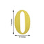 4 Pack 5" Metallic Gold 0-9 Number Stickers Banner, Customizable Stick On Numbers - 0