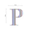 4 Pack 5" Iridescent Alphabet Stickers Banner, Customizable Stick on Letters - P