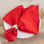 5 Pack Lamour Satin 20"x20" Napkins Red - Soft Matte Finish Dinner Napkins