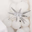5 Pack Metallic Silver 14-Point Starburst Mylar Foil Balloons, 22" Fireworks Star Explosion Party Balloons