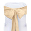5 Pack Polyester Chair Sashes Champagne 6"x108"