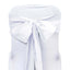 5 Pack Polyester Chair Sashes White - Subtle Elegance for Special Occasions 6"x108"
