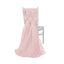 5 Pack Chiffon Chair Sashes Blush - Soft & Lightweight Designer Chair Bows 22"x78"