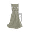 5 Pack Chiffon Chair Sashes Dusty Sage Green - Soft & Lightweight Designer Chair Bows 22"x78"