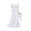 5 Pack Chiffon Chair Sashes White - Soft & Lightweight Designer Chair Bows for Stylish DIY Chair Accents 22"x78"