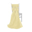 5 Pack Chiffon Chair Sashes Yellow - Soft & Lightweight Designer Chair Bows 22"x78"