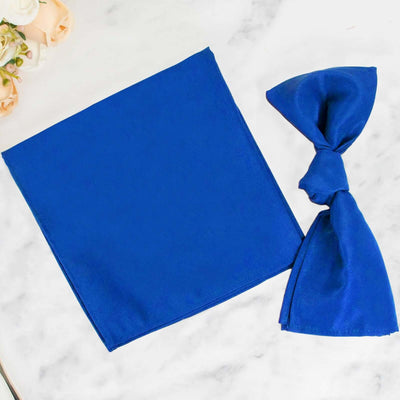 5 Pack Premium Polyester 20’’x20’’ Napkins Royal Blue - Wrinkle-Resistant & Durable Dinner Napkins - Napkins