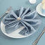 5 Pack Satin 20"x20" Napkins Dusty Blue - Luxurious Shine & Smooth Dinner Napkins