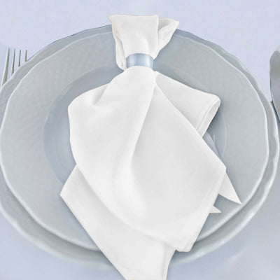 5 Pack Scuba 20’’x20’’ Napkins White - Durable & Reusable Dinner Napkins for a Polished Tablescape - Napkins