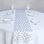 5 Pack Sheer Organza 11"x108" Table Runner Rolls White Disposable with Metallic Gold Foil Butterflies Motifs