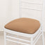 5 Pack Spandex Seat Pad Slipcovers for Chiavari Chairs Taupe - Washable Stretch Fitted Design for Dining Chairs