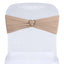 5 Pack Stretch Spandex Chair Sashes Nude - Fitted Finish Two Ply Heavy Duty Chair Bands 5"x12"
