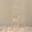 5-Tier Clear Acrylic Chandelier Flower Stand with Hanging Crystals â€“ 39’’ Tall Table Centerpiece Display Tower