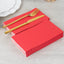 50-Pack Paper Napkins Red - Soft Disposable 2-Ply Dinner Napkins for Weddings