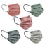 50 Pack 3 Ply Assorted Colors Disposable Face Mask Non Woven Mask with Ear Loop