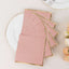 50-Pack Paper Beverage Napkins with Gold Foil Edge Dusty Rose - Disposable 2 Ply Cocktail Napkins for Events 6.5"x6.5"