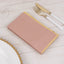 50-Pack Paper Dinner Napkins Dusty Rose with Gold Foil Edge 2 Ply - Stylish Disposable Napkins