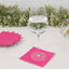 50-Pack Paper Beverage Napkins Fuchsia - 2 Ply Disposable Soft 18GSM Cocktail Napkins 5"x5"