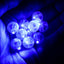 50-Pack LED Mini Balloon Lights Round Light Blue - Waterproof Battery Operated Balls 0.5"