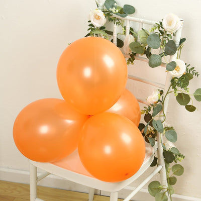 50 Pack Orange Biodegradable Balloons 12’’ Thickened Extra Strong Eco-friendly Latex Helium Party Balloons - Decorations