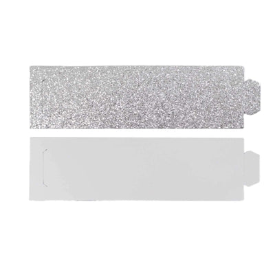 50-Pack Paper Napkin Rings Silver Glitter - Stylish Disposable Napkin Holders 1.5’’ - Napkins