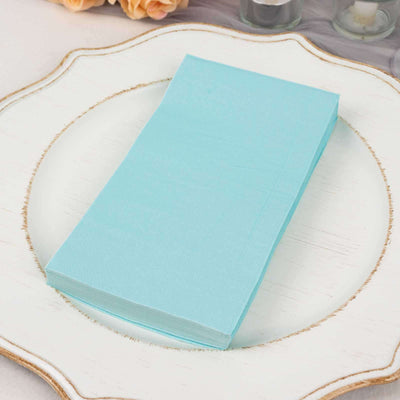 50-Pack Paper Napkins Baby Blue - Soft Disposable 2-Ply Dinner Napkins for Weddings - Napkins